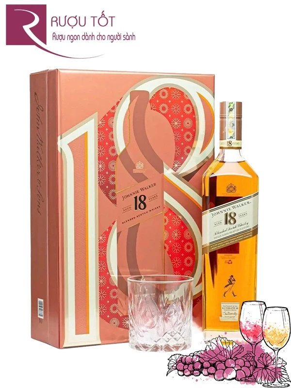 Johnnie Walker 18 Hộp Quà Tết 2025