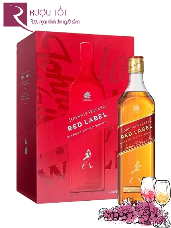 Rượu Johnnie Walker Red Label Hộp Quà 2026
