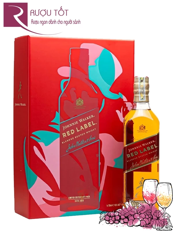 Rượu Johnnie Walker Red Label Hộp Quà 2025