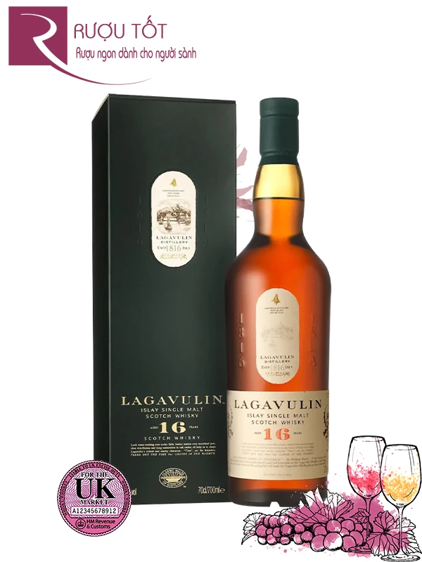 Rượu Lagavulin 16 UK 43%