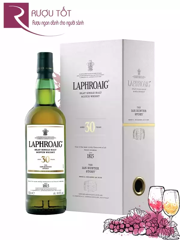 Rượu Laphroaig 30 Ian Hunter Book 2