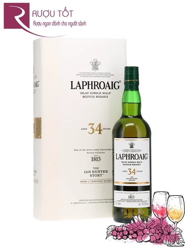 Rượu Laphroaig 34 Book 5 Enduring Spirit 45,5%