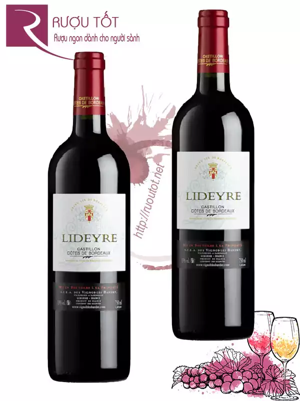 Rượu Vang Lideyre Castillon Cotes de Bordeaux