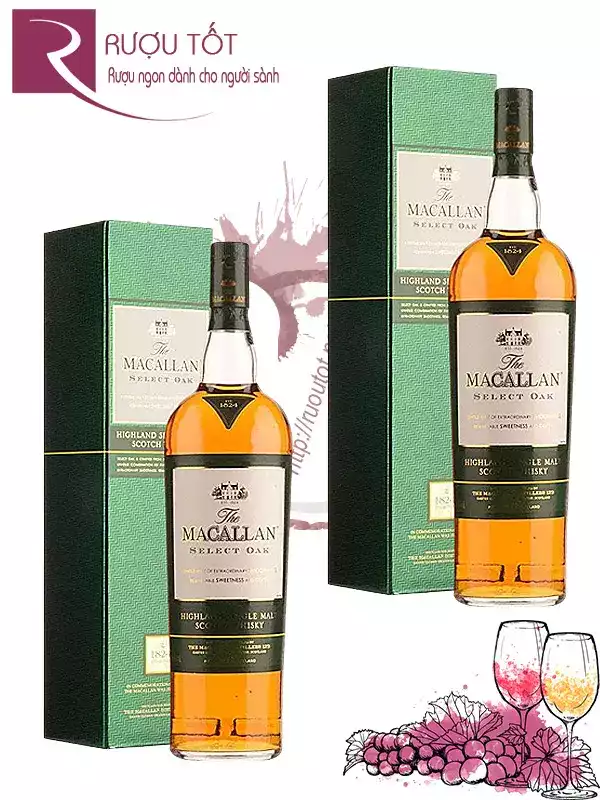 Rượu Macallan Select Oak Hộp Xanh