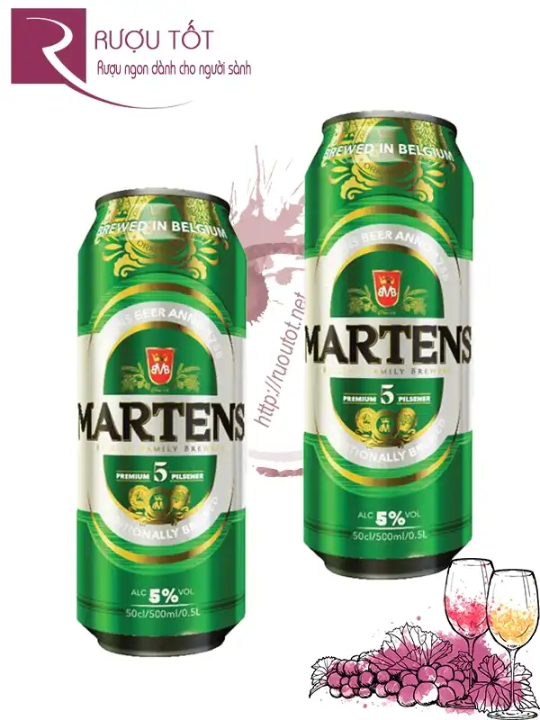 Bia Martens Premium 5% 500ml Nhập khẩu Bỉ