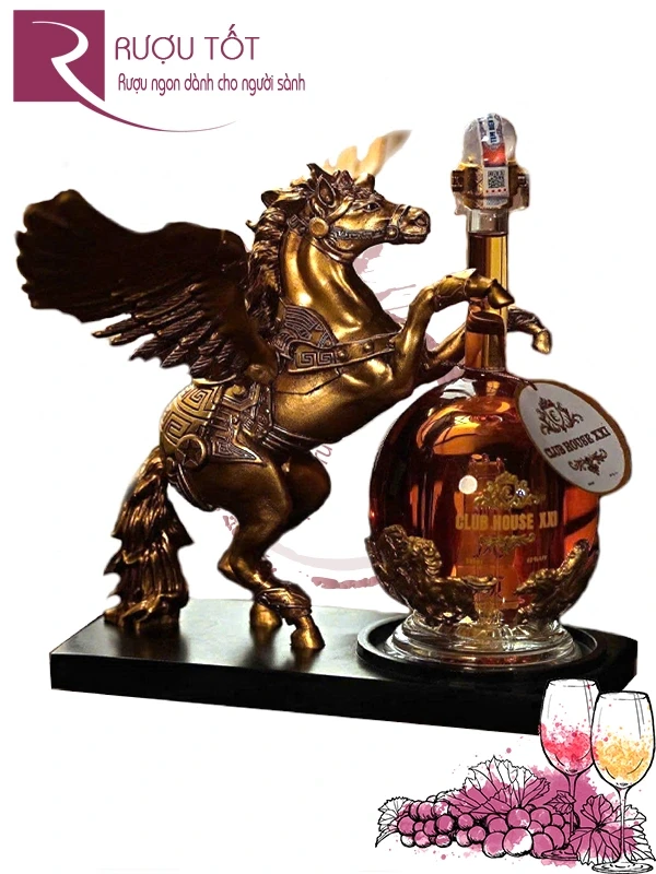 Rượu Linh Vật Ngựa Thần Pegasus Clup House XXI - Ngựa Cánh