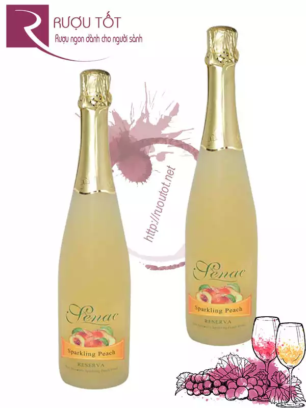 Senac Sparkling Peach Juice Reserva - Nước ép Senac Vị Đào