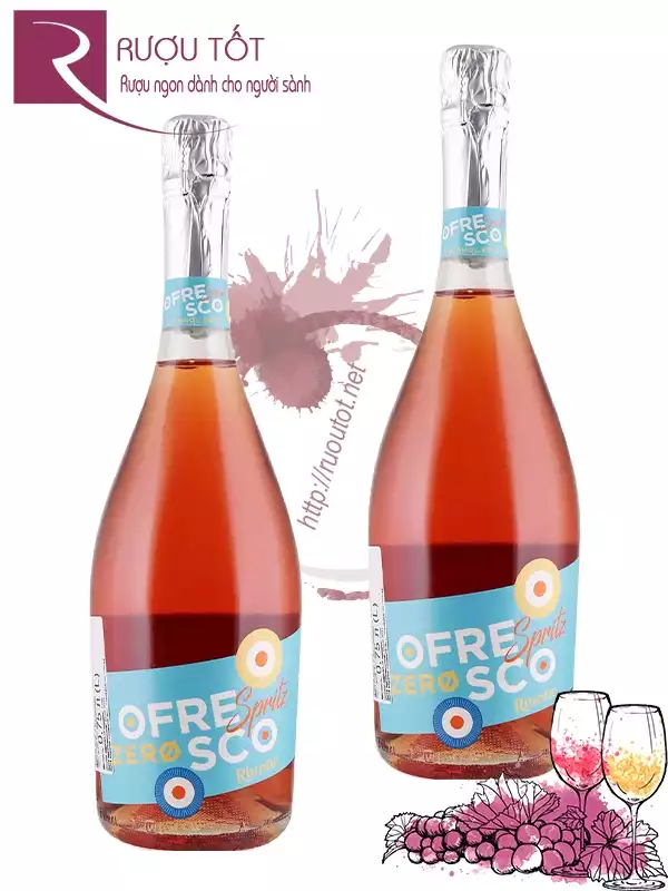 Rượu Vang Ofresco Spritz Zero Riunite 0%