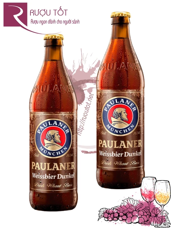 Bia Paulaner Dunkel 5,5% 500ml