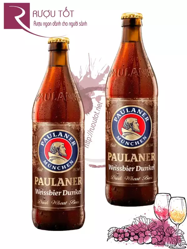 Bia Paulaner Dunkel 5,5% 500ml