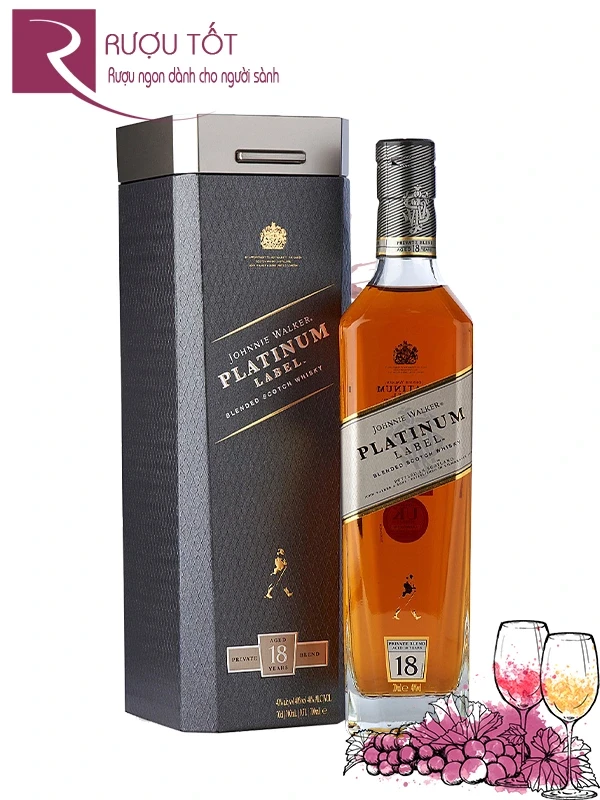 Rượu Johnnie Walker Platinum Label 18