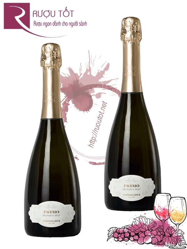 Rượu vang Primo Spumante Brut Rose