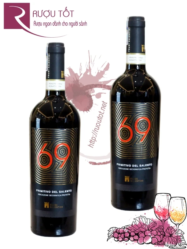 Rượu 69 Primitivo Del Salento 750ml 14,5% Ý