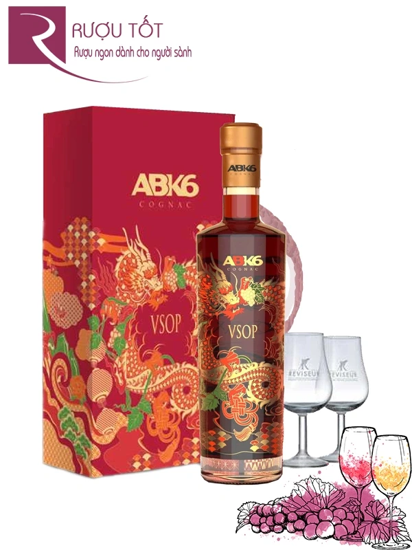 Rượu ABK6 Special Edition VSOP - Hộp quà Tết Rồng Thần 2026