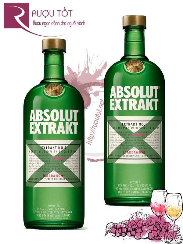 Rượu Vodka Absolut Extrakt 700ml
