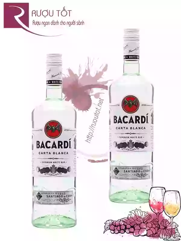Rượu Bacardi Carta Blanca Superior White Rum 750ml