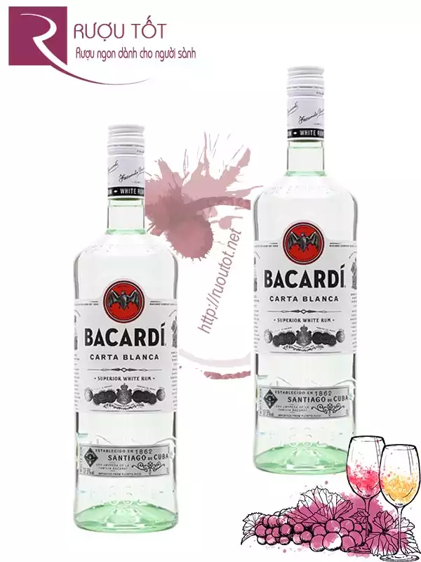 Rượu Bacardi Carta Blanca Rum