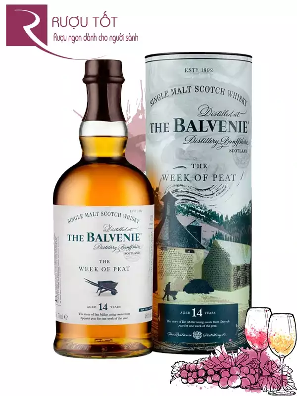 Rượu Balvenie 14 Week Of Peat Speyside