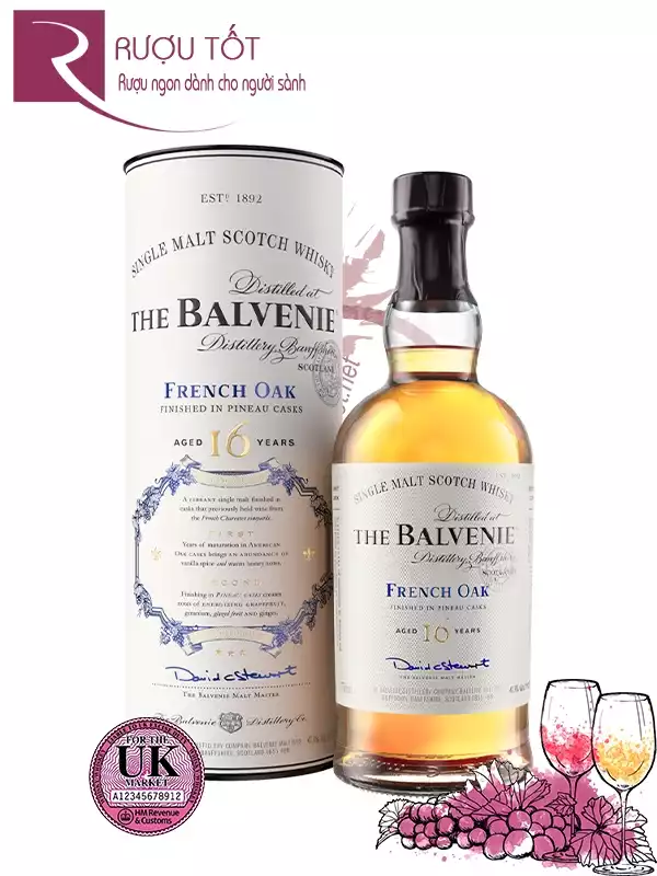 Rượu Balvenie 16 UK French Oak 47,6%