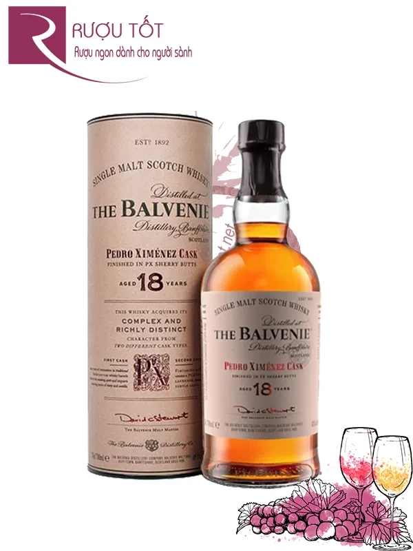 Rượu Balvenie 18 Pedro Ximenez 48,7%