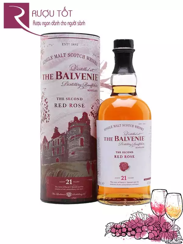 Rượu Balvenie 21 Red Rose