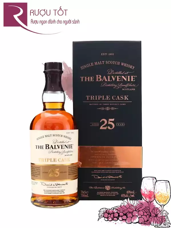 Rượu Balvenie 25 Triple Cask