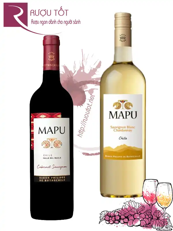 Rượu vang Mapu Baron Philippe de Rothschild (Red - White)
