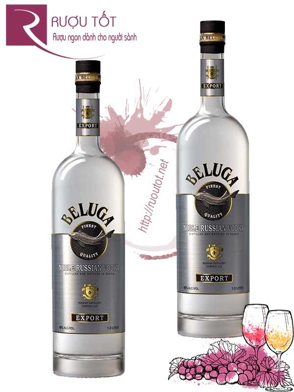 Rượu Vodka Beluga Celebration Vàng (1 Liter)