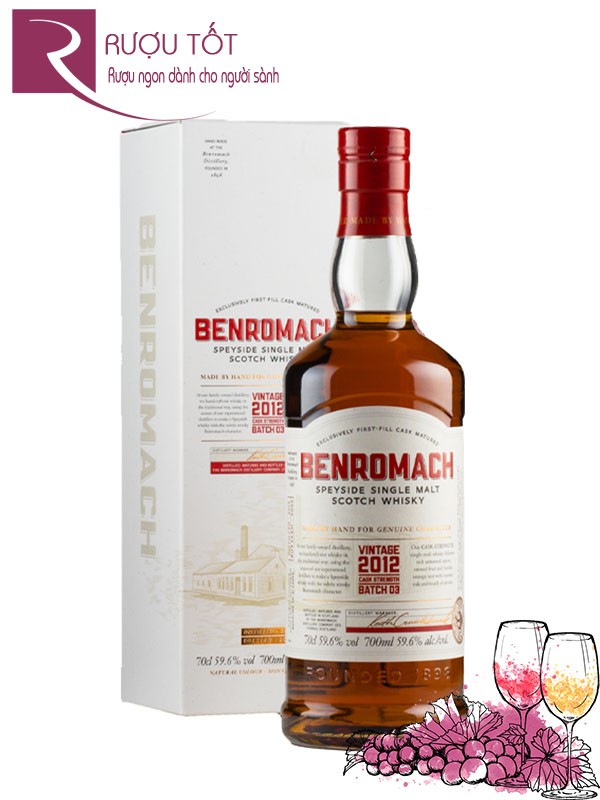 Rượu Benromach 2012 Cask Strength Batch 3