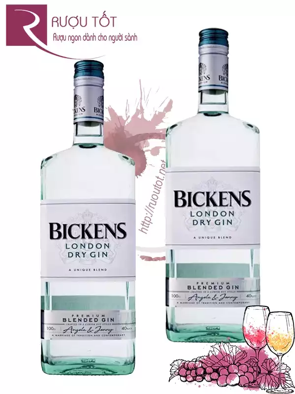 Rượu Bickens London Dry Gin