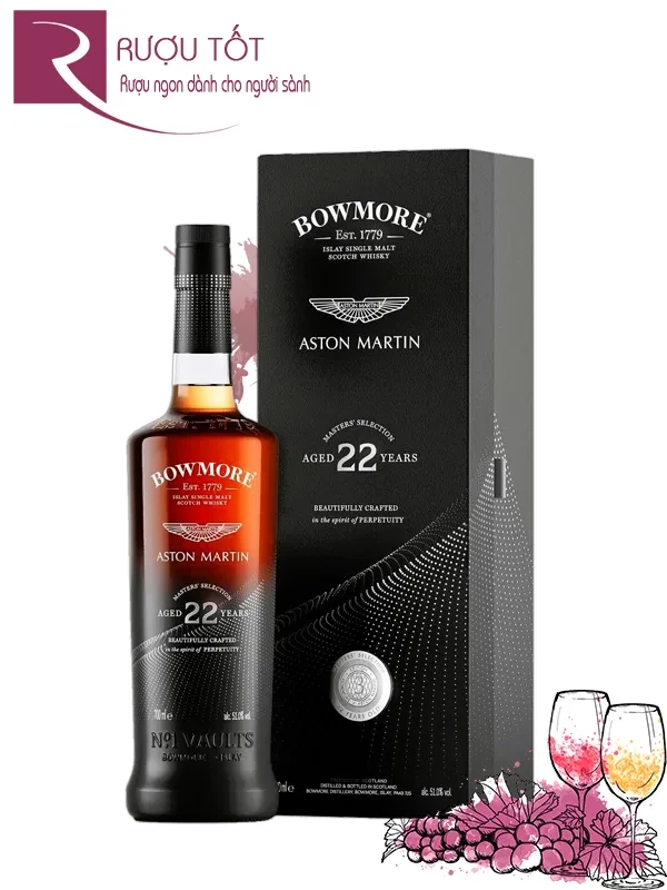 Rượu Bowmore 22 Aston Martin 51%