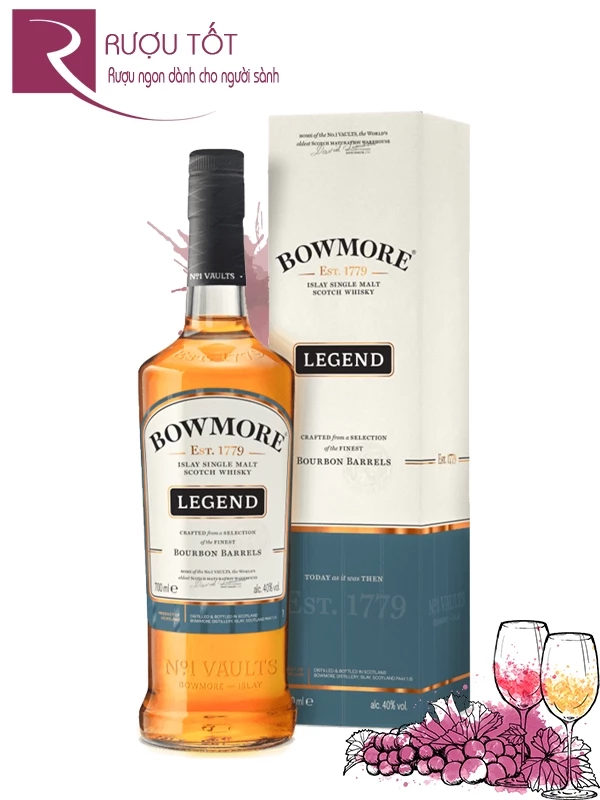 Rượu Bowmore Legend Islay Single Malt