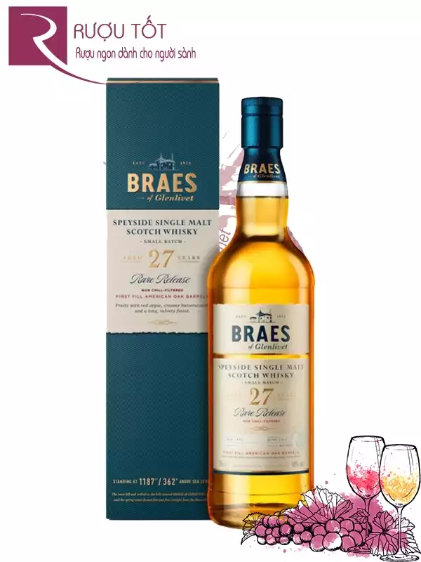 Rượu Braes of Glenlivet 27 Year Old