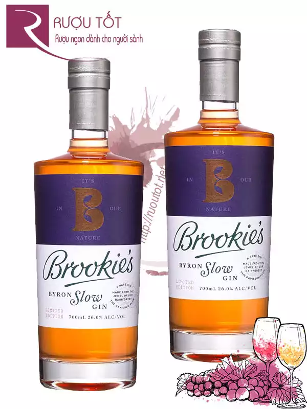 Rượu Brookie's Byron Slow Gin