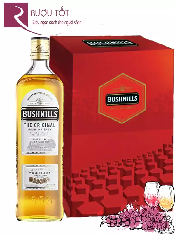 Rượu Bushmills Original Hộp quà Tết năm 2025