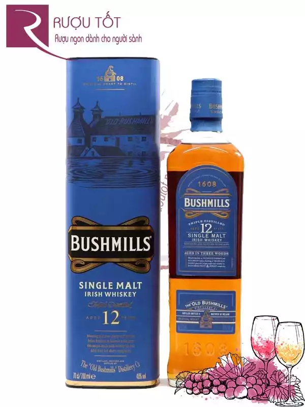 Rượu Bushmills 12 Single Malt Irish Whiskey