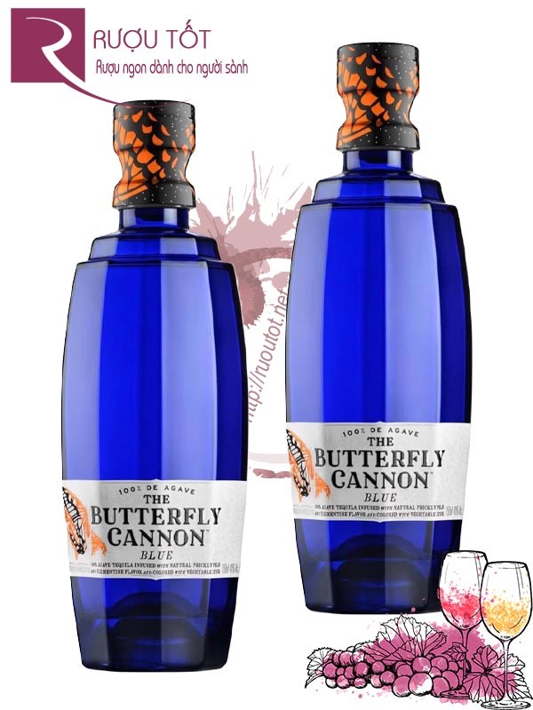 Rượu Butterfly Cannon Blue Tequila