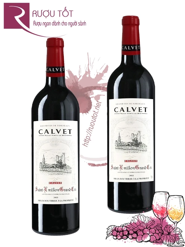 Vang Pháp Calvet Saint Emilion Grand Cru