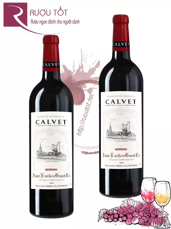 Vang Pháp Calvet Saint Emilion Grand Cru