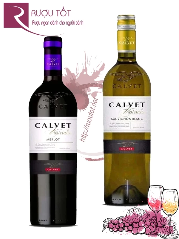 Vang Pháp Calvet Varietals Đỏ - Trắng