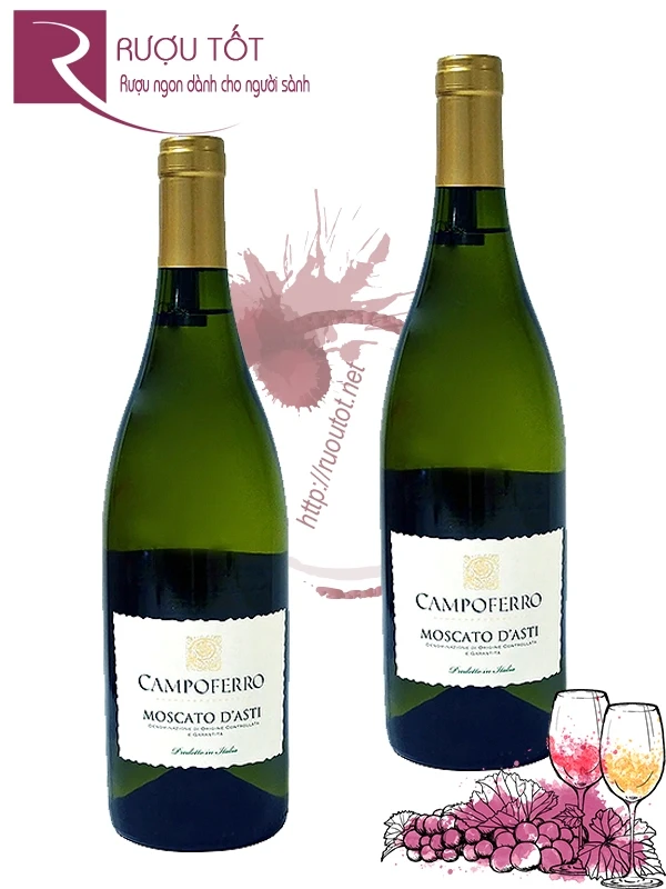 Vang trắng Campoferro Moscato D'Asti DOCG 5,5%