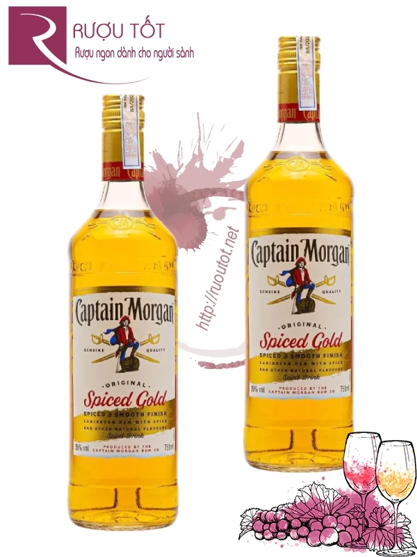 Rượu Captain Morgan Spiced Gold 750ml 35%