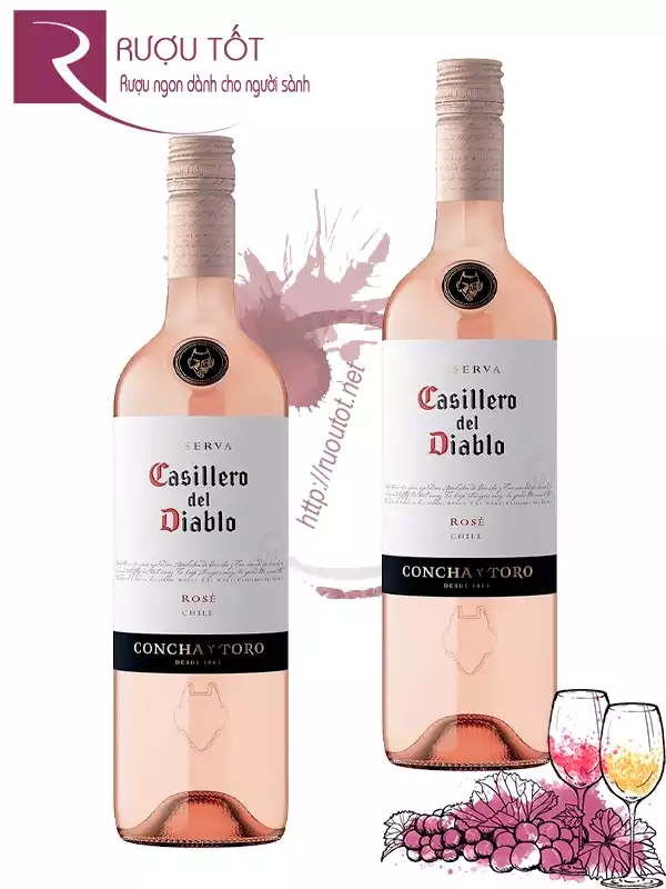 Rượu vang Casillero del Diablo Reserva Rose