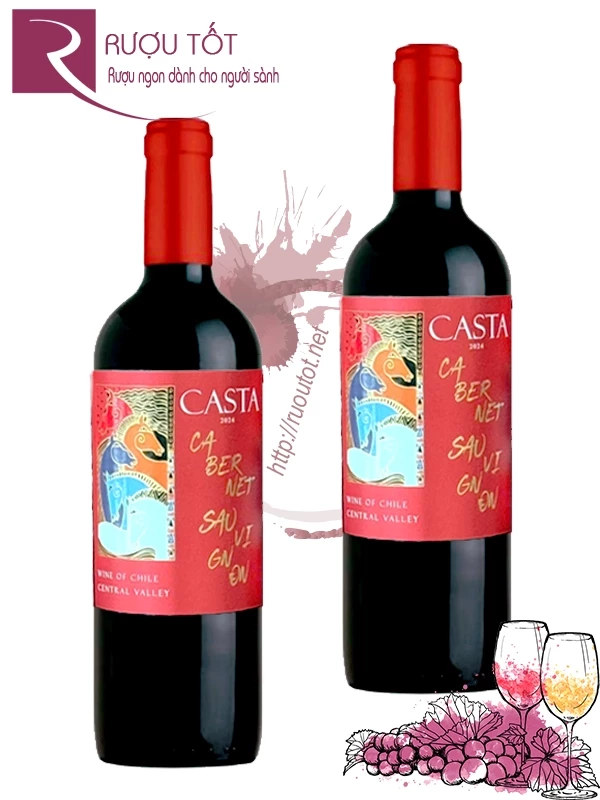 Rượu vang Casta Cabernet Sauvignon Central Valley