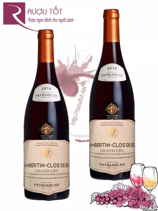 Rượu vang Chambertin Clos De Beze  Grand Cru Patriarche