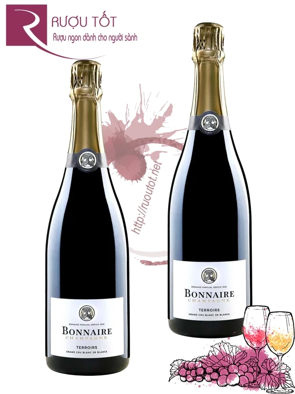 Rượu Champagne Bonnaire Terroirs Grand Cru Blanc de Blanc