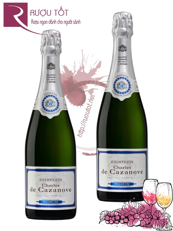 Rượu Champagne Charles de Cazanove Premier Cru