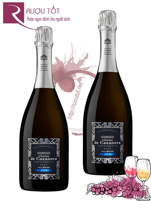 Rượu Champagne Charles De Cazanove Vintage