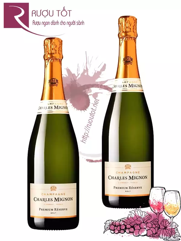 Rượu Champagne Charles Mignon Brut Premium Reserve