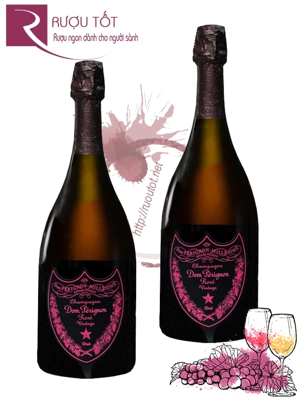 Rượu Dom Perignon Rose Luminous - Dom Rose Phát Sáng